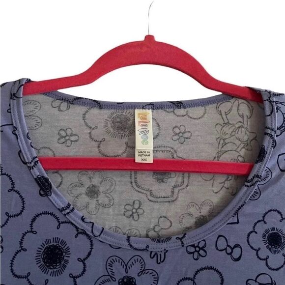 LuLaRoe XXS Perfect Tee • Disney’s Minnie Mouse • Purple • Rare Print • BNWT - Picture 7 of 12